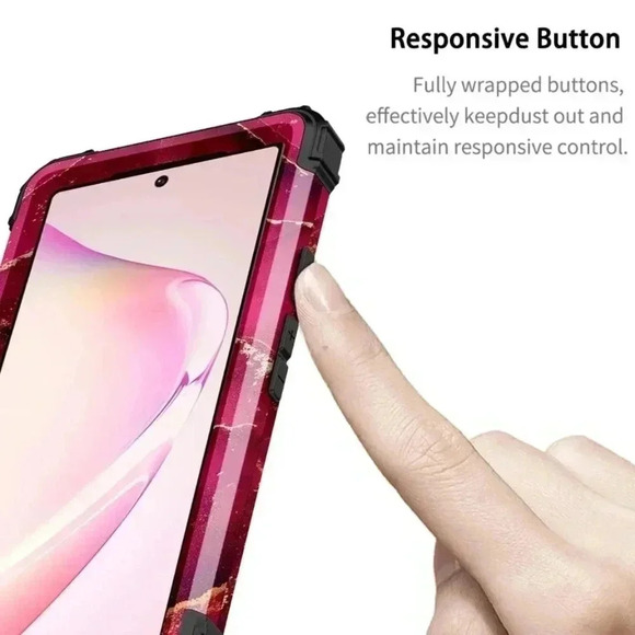 Google Pixel 6 Pro Case,Heavy Duty Shockproof Protection Wine Red (New) - Picture 13 of 16